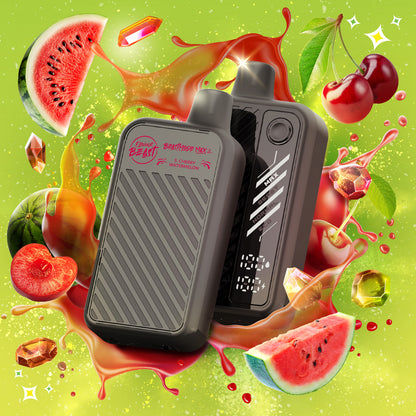 Beast Mode Max 2 Disposable Vape in Sour Cherry Watermelon flavour.