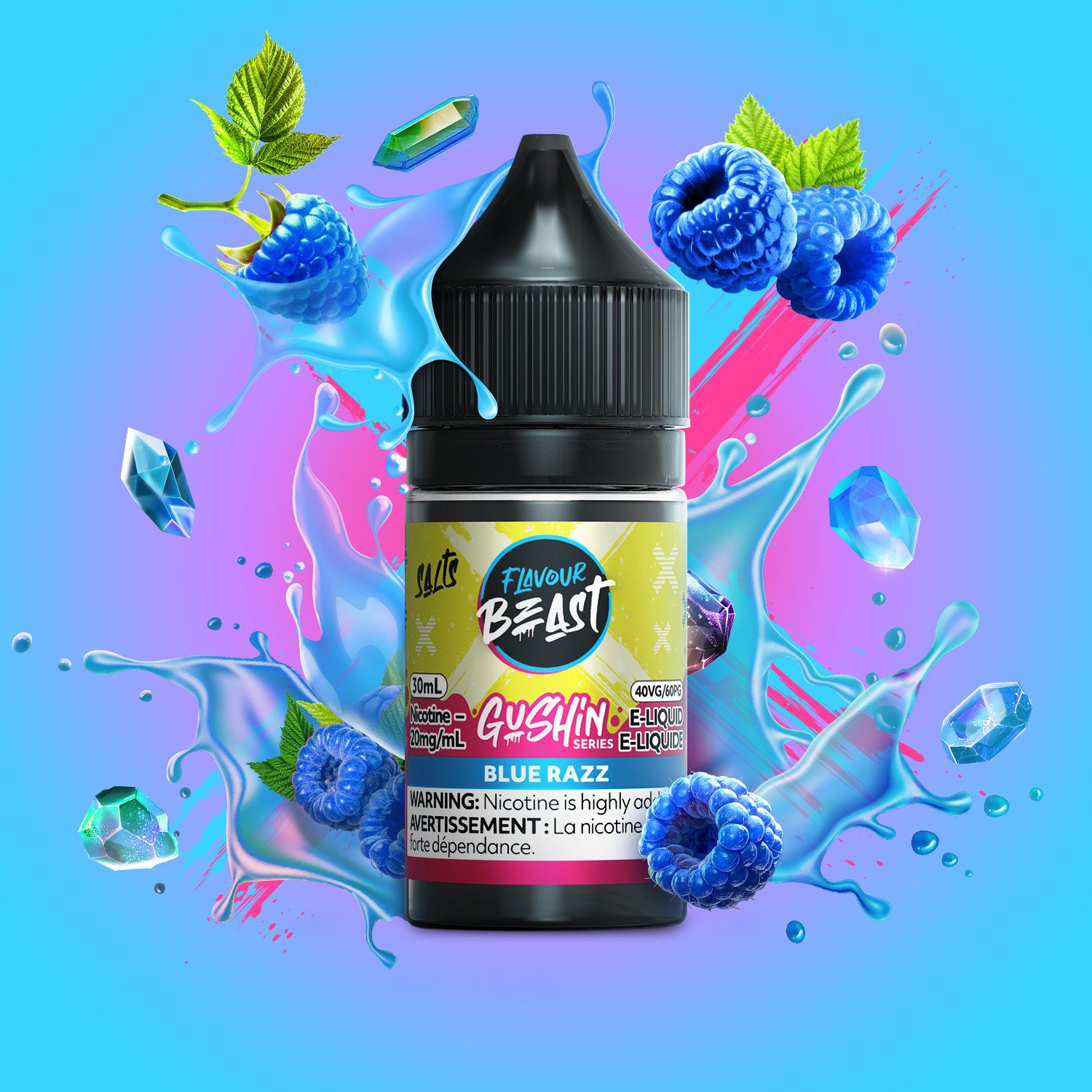 Flavour Beast Gushin Salt E-Liquid (30mL) | Iconic Candy Flavours