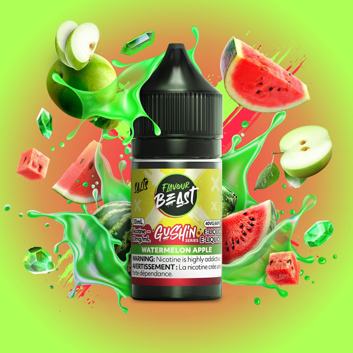 Flavour Beast Gushin Salt E-Liquid (30mL) | Iconic Candy Flavours