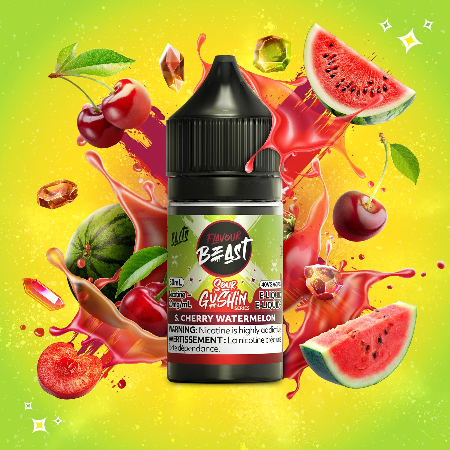 Flavour Beast Gushin Salt E-Liquid (30mL) | Iconic Candy Flavours