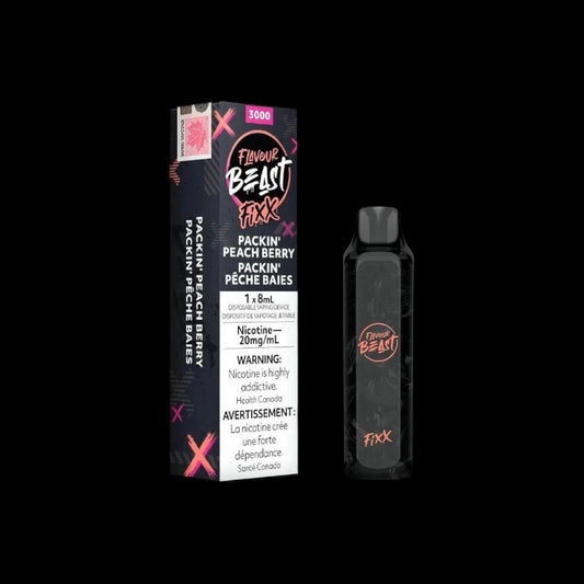 Flavour Beast Fixx 3000 Disposable, Awesome Aloe Blackcurrant flavour, compact disposable vape with 3000 puffs, rich Aloe Blackcurrant taste, perfect for Ontario and Quebec customers.