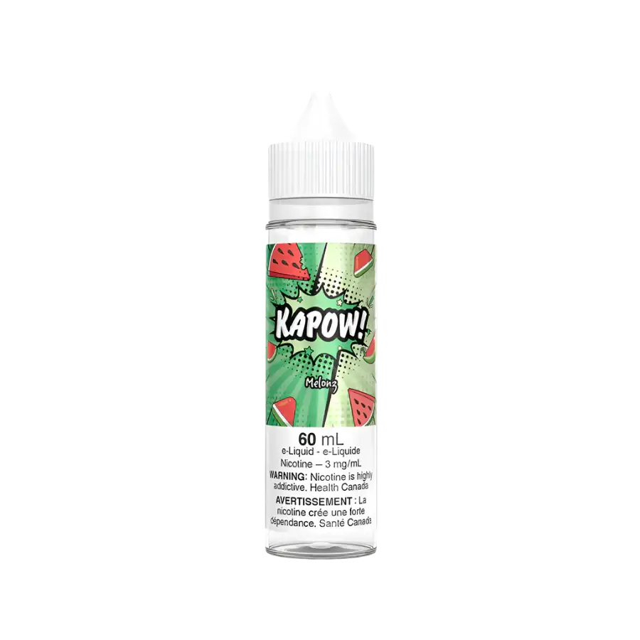 KAPOW! e-juice, Off Route sweet candy flavour, 6mg nicotine strength, delicious vape for Ontario and Quebec vapers.