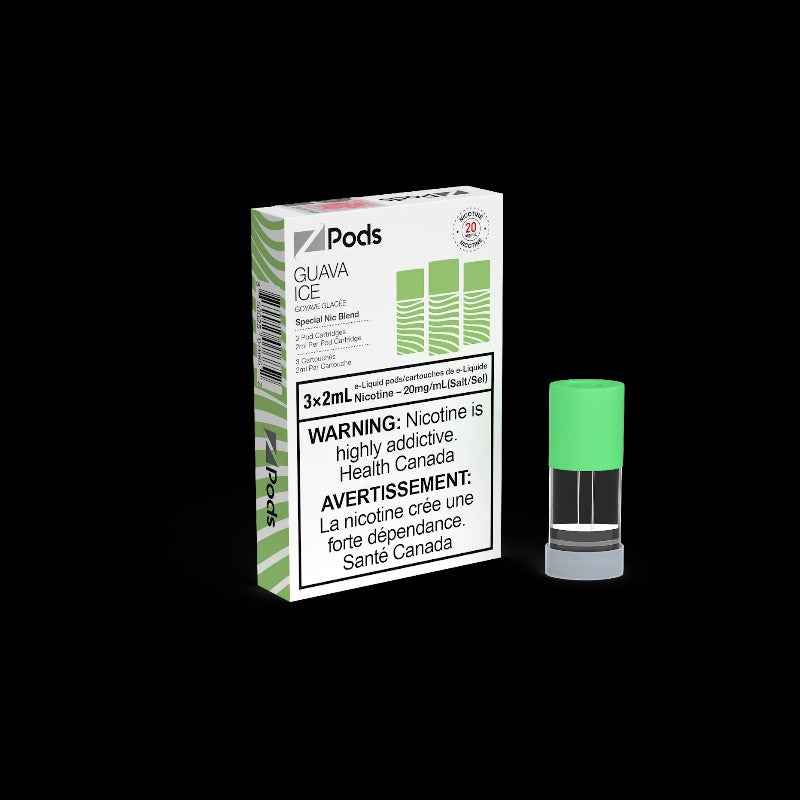 Z Pods, Carrot Orange flavour, 20mg nicotine strength pre-filled pod delivering a smooth yet powerful throat hit, designed for Ontario and Quebec vapers.