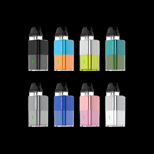 VAPORESSO XROS Cube Pod Kit in Black, compact design with 900mAh battery, adjustable airflow, and mesh pods for premium vaping experience in Ontario and Quebec.