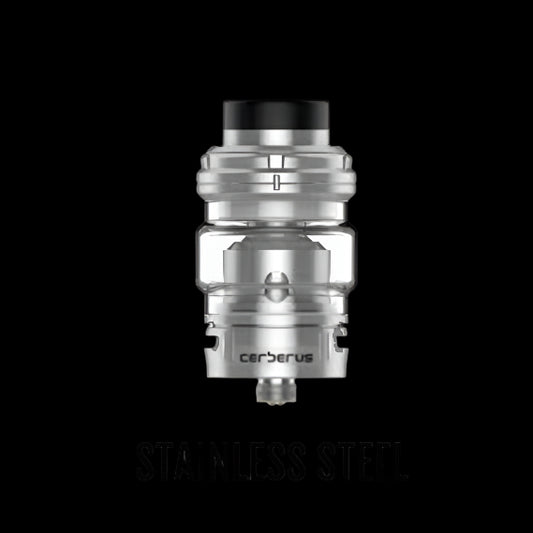 GEEKVAPE Cerberus SE Tank, Gun Metal finish, 0.2ohm Super Mesh X1 coil, adjustable airflow for optimal vaping, designed for Ontario and Quebec vapers.