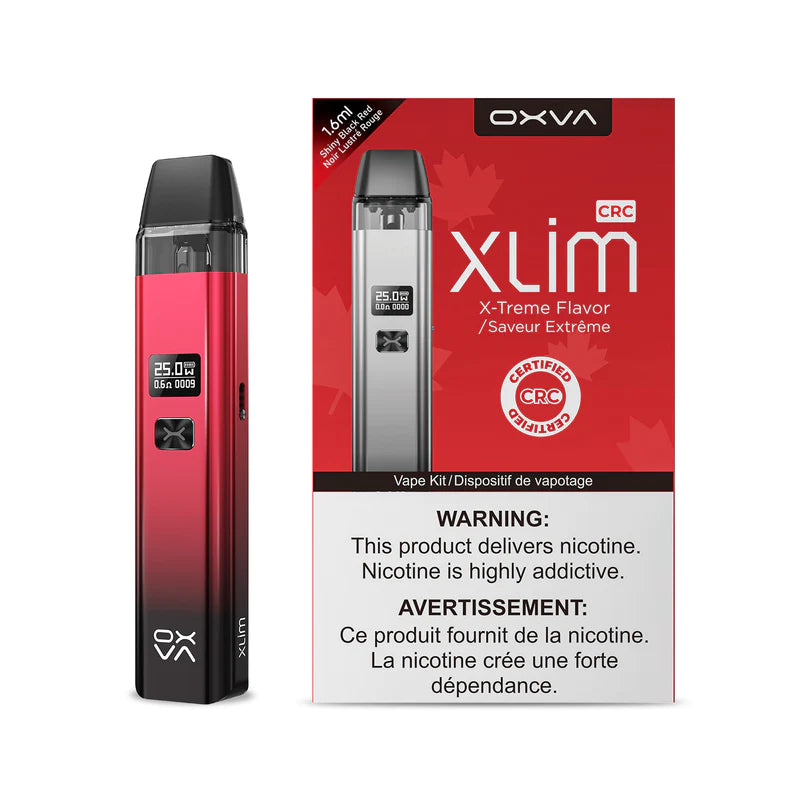 Hardware & Accessories Colours: Shiny Black Red OXVA xlim | Supa Vapes - Hawkesbury, Ottawa & Ontario Vape Shop