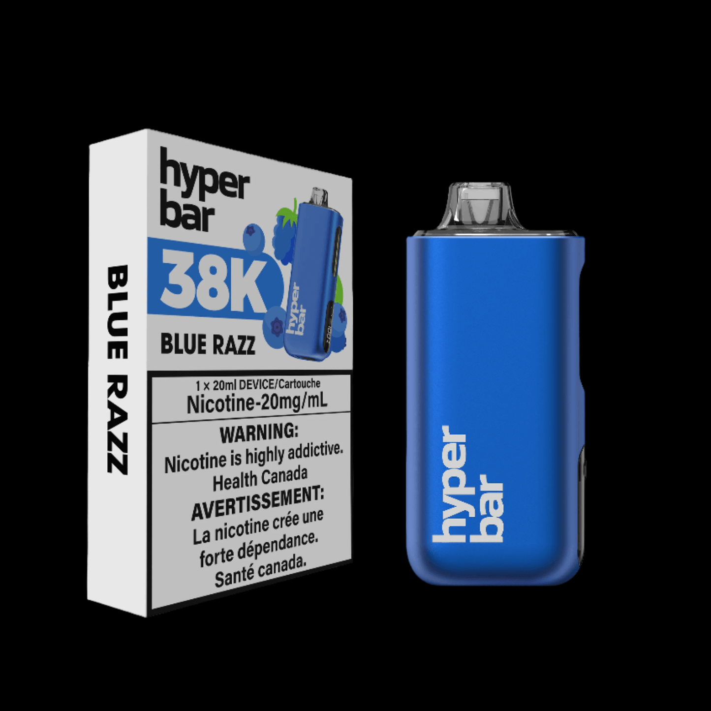 Hyperbar BE38000 Strawberry Grapefruit Ice - flavorful high-performance disposable vape available in Hawkesbury, Ottawa, and across Ontario.