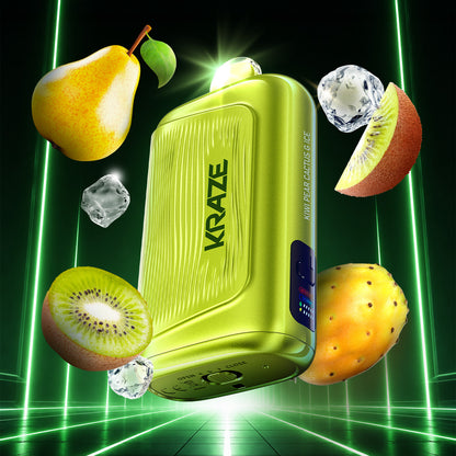 Kraze Giga 40ML Disposable Vape in Kiwi Pear Cactus G Ice flavour | Supa Vapes Canada