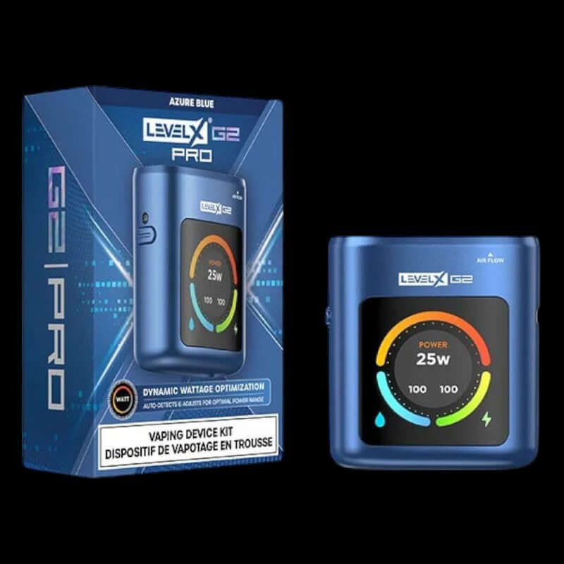 Level X Boost G2 Pro 1000 Device kit Azure Blue - stylish blue vape device with Boost G2 tech, available in Hawkesbury, Ottawa, and across Ontario.