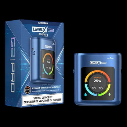 Level X Boost G2 Pro 1000 Device kit Azure Blue - stylish blue vape device with Boost G2 tech, available in Hawkesbury, Ottawa, and across Ontario.