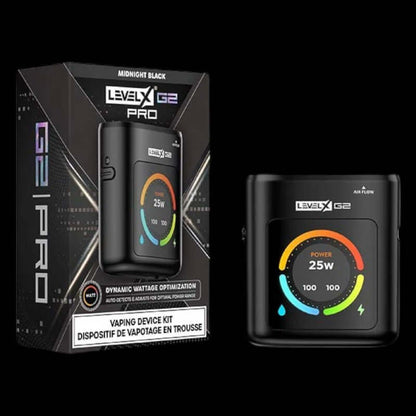 Level X Boost G2 Pro 1000 Device kit Midnight Black - premium vape device with sleek black finish, available in Hawkesbury, Ottawa, and across Ontario.
