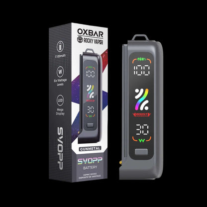 OXBAR Rocky Vapor SVOPP Device Black - flavor-rich disposable vape for everyday satisfaction, available in Hawkesbury, Ottawa, and across Ontario.