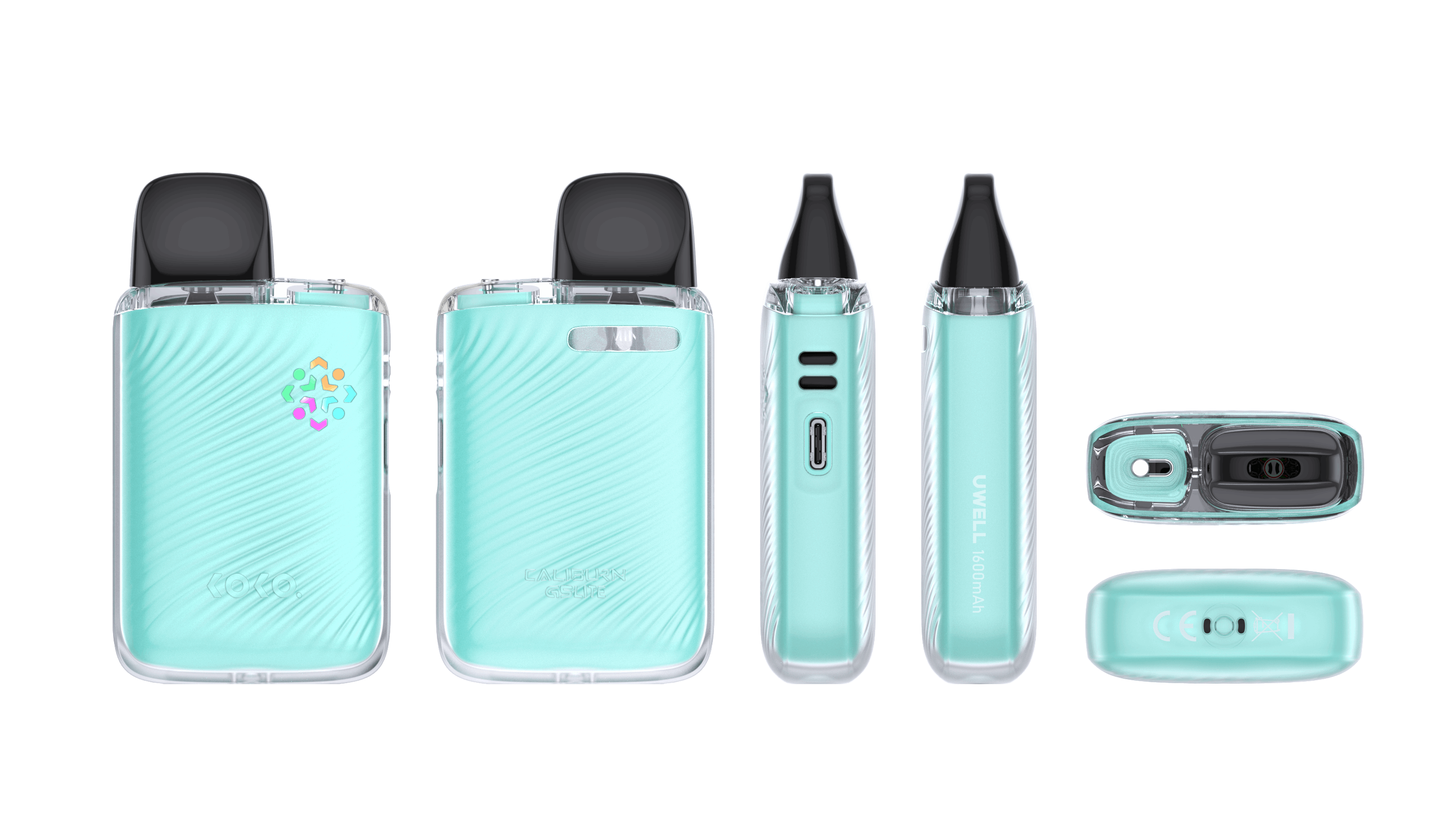 G5 Lite Koko in Peacock Green color from multiple angles