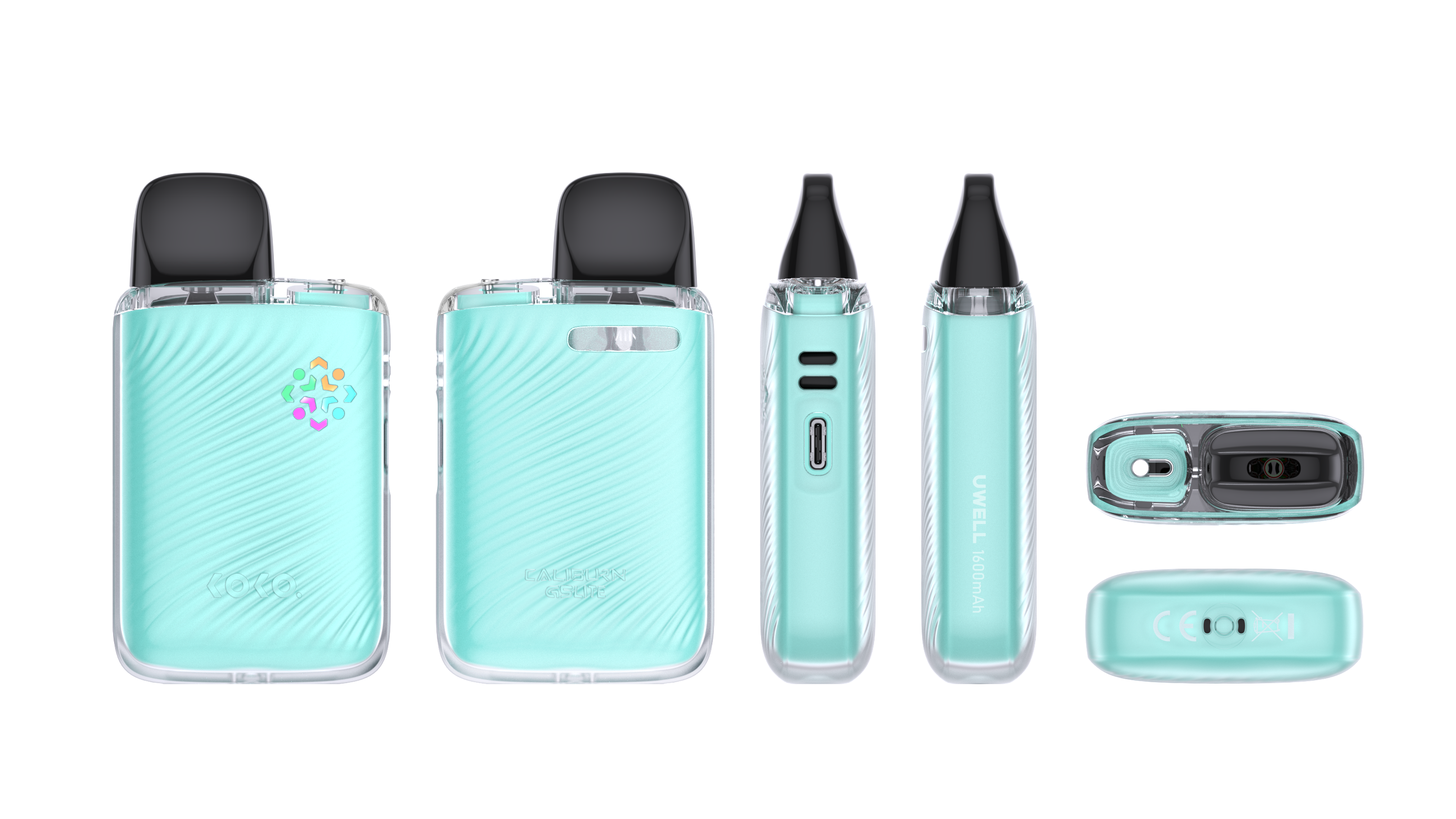 G5 Lite Koko in Peacock Green color from multiple angles