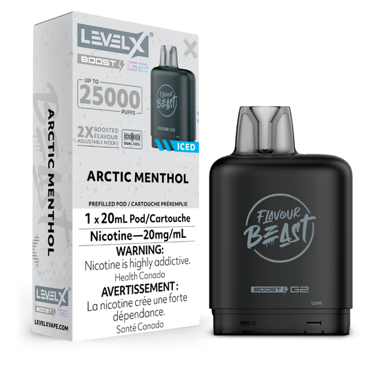 Flavour Beast level X boost 25K Super Sour Pineapple Iced - long-lasting Level X Boost vape with intense flavour delivery, available in Hawkesbury, Ottawa, and across Ontario.