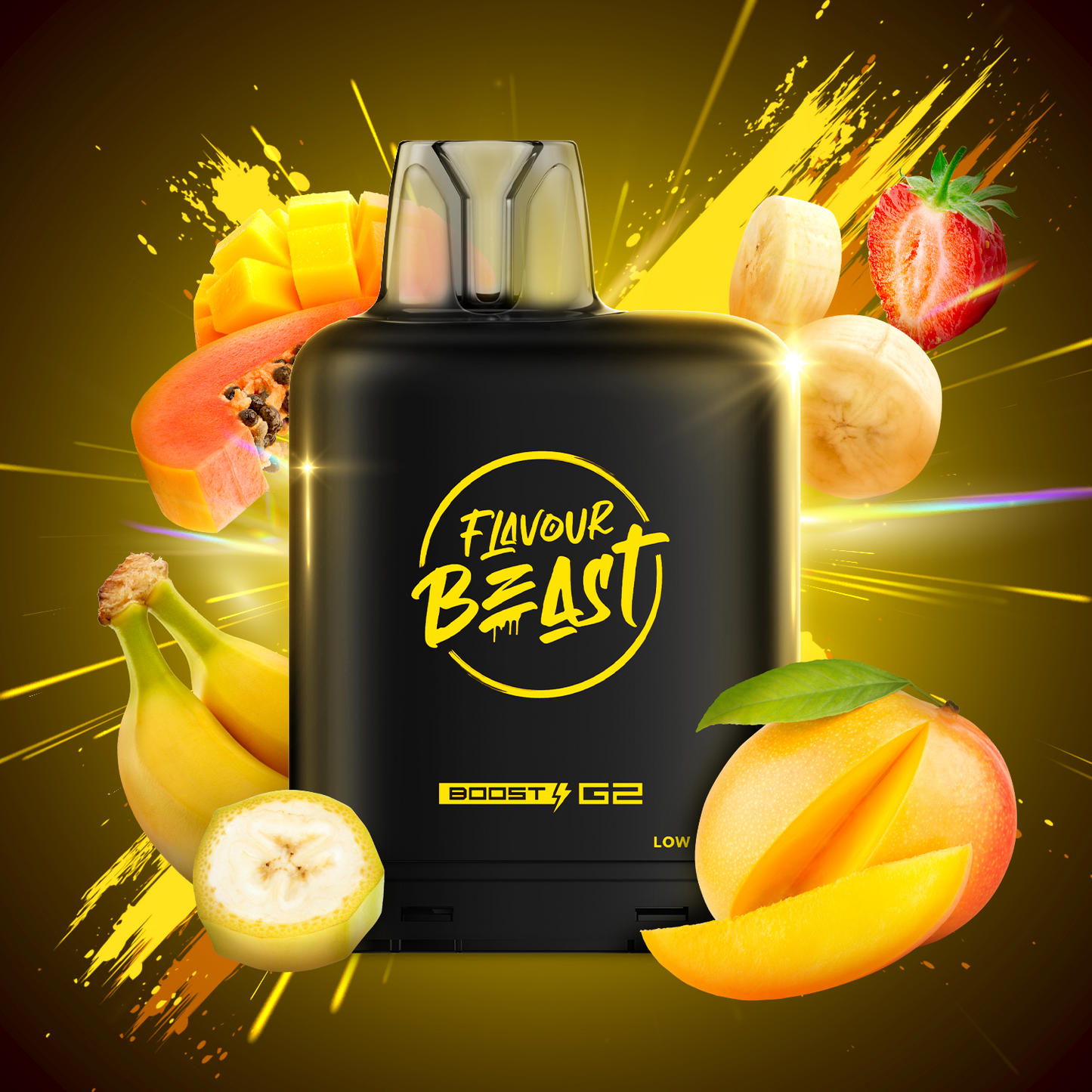 Flavour Beast level X boost 25K Savage Strawberry Watermelon - long-lasting Level X Boost vape with intense flavour delivery, available in Hawkesbury, Ottawa, and across Ontario.