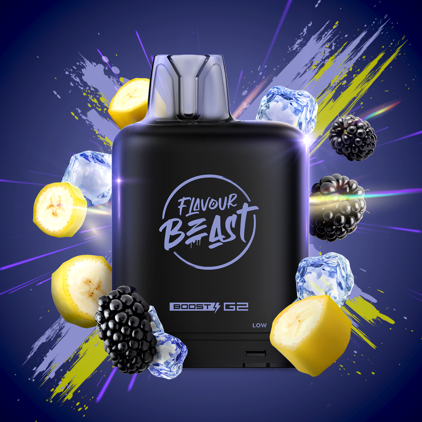 Flavour Beast level X boost 25K Packin Peach Berry - long-lasting Level X Boost vape with intense flavour delivery, available in Hawkesbury, Ottawa, and across Ontario.