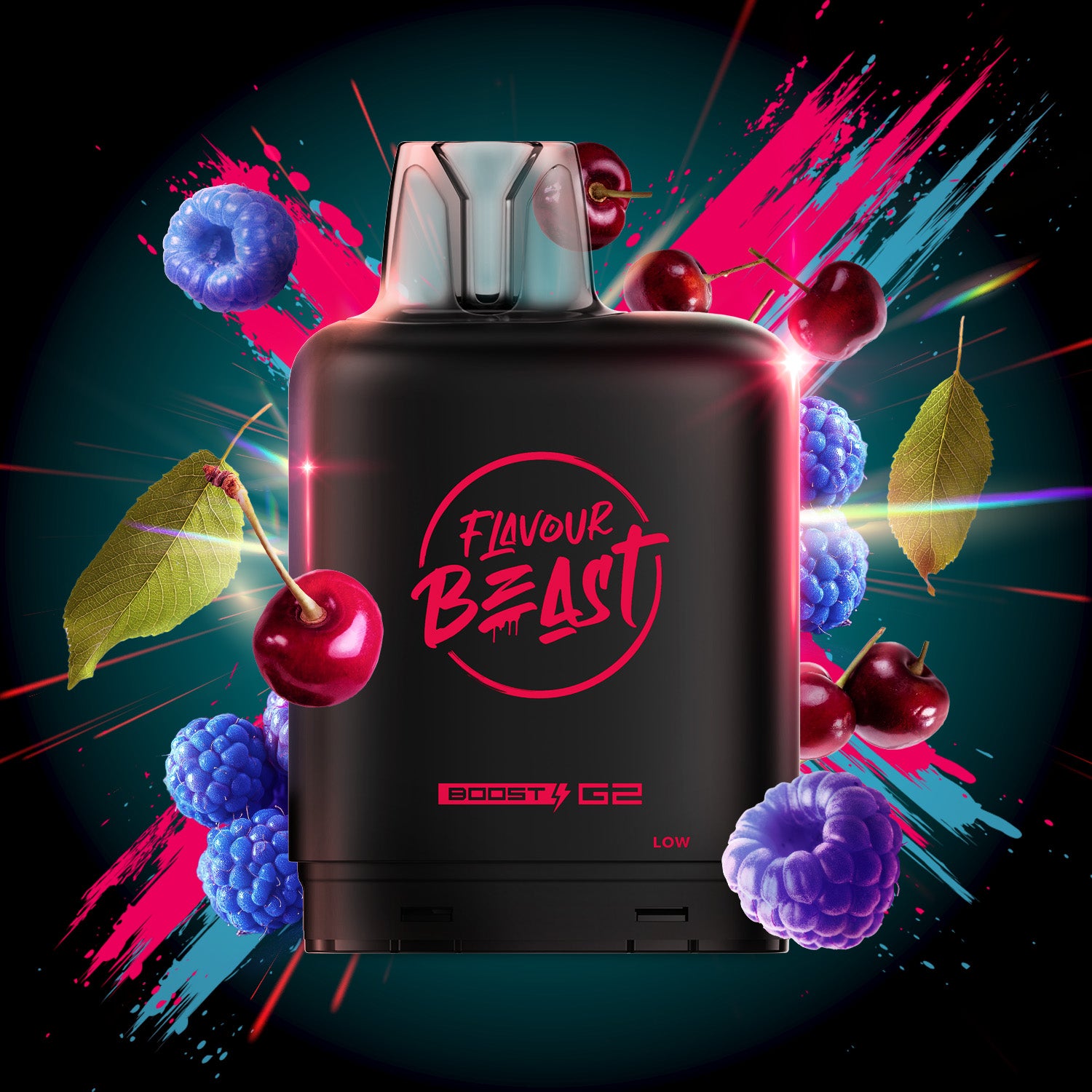 Flavour Beast level X boost 25K Trippin Triple Berry - long-lasting Level X Boost vape with intense flavour delivery, available in Hawkesbury, Ottawa, and across Ontario.