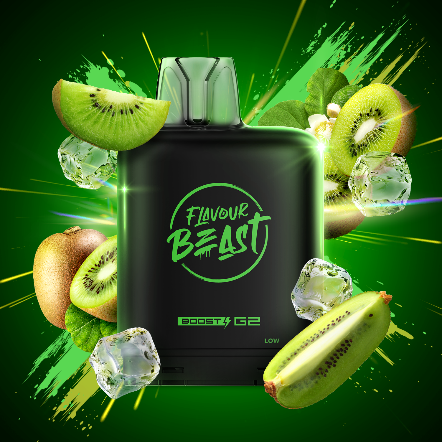Flavour Beast level X boost 25K Pink Bomb Iced - long-lasting Level X Boost vape with intense flavour delivery, available in Hawkesbury, Ottawa, and across Ontario.