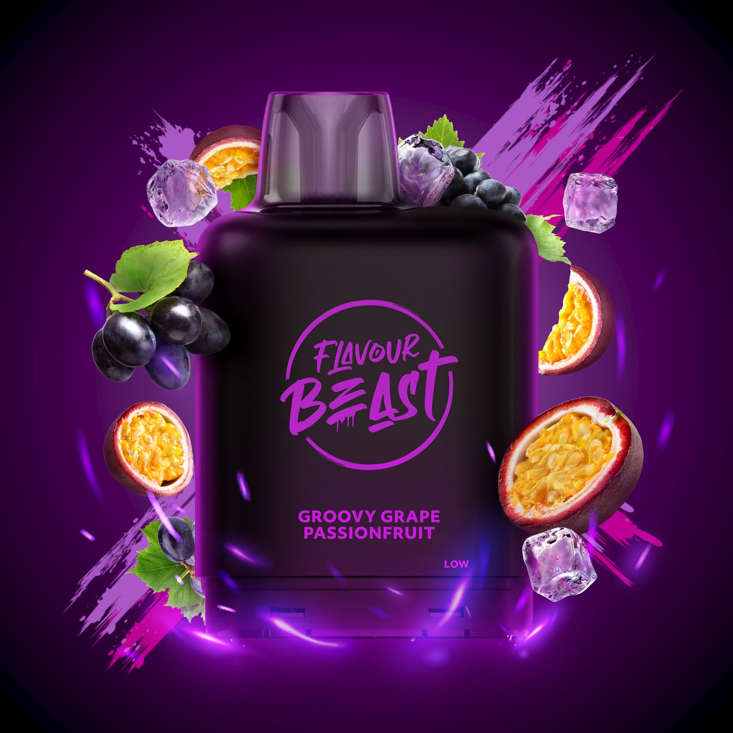 Flavour Beast level X boost 25K Grapplin' Grape Sour Apple Iced - long-lasting Level X Boost vape with intense flavour delivery, available in Hawkesbury, Ottawa, and across Ontario.