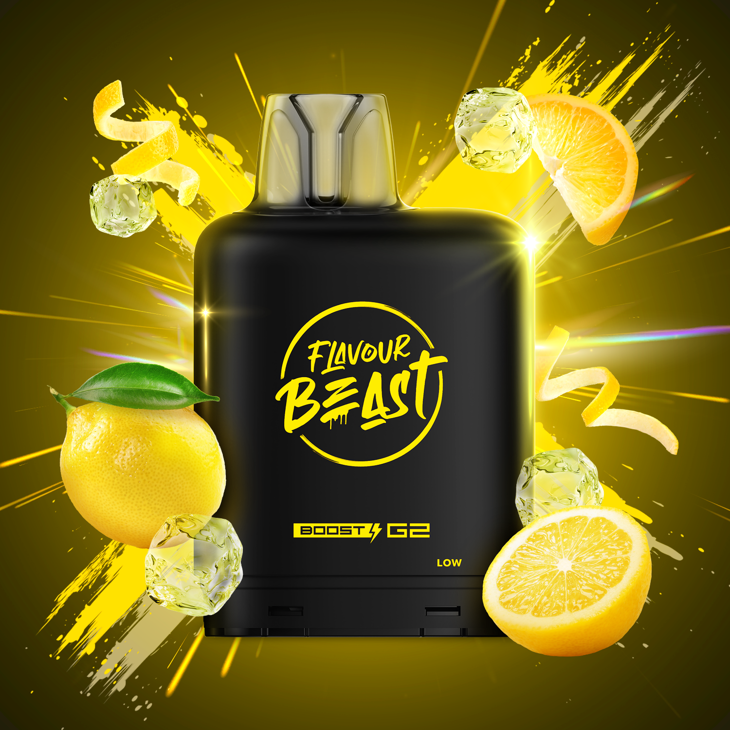 Flavour Beast level X boost 25K Strawberry Raspberry Blueberry Iced - long-lasting Level X Boost vape with intense flavour delivery, available in Hawkesbury, Ottawa, and across Ontario.