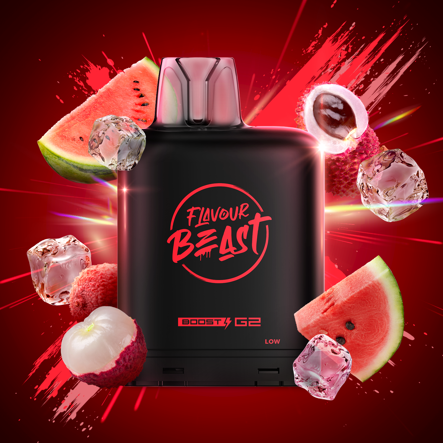 Flavour Beast level X boost 25K Pineapple Coconut - long-lasting Level X Boost vape with intense flavour delivery, available in Hawkesbury, Ottawa, and across Ontario.