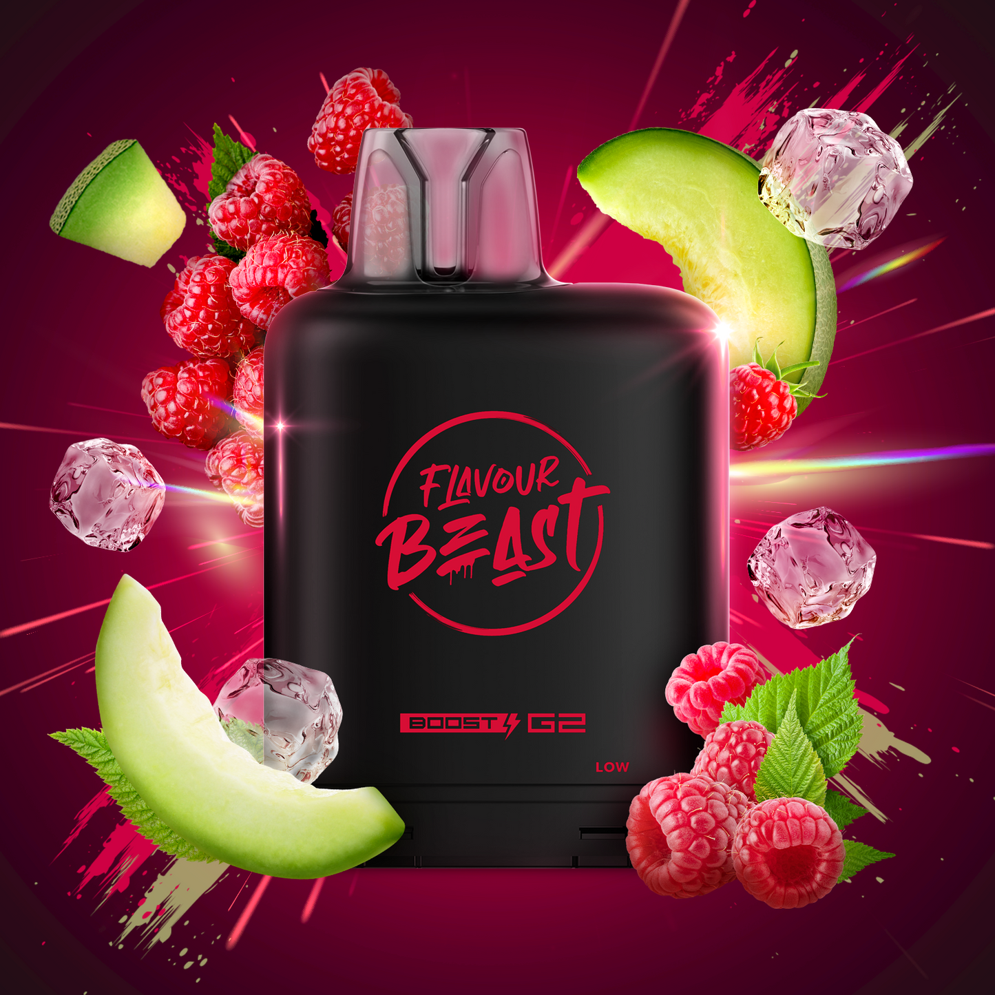 Flavour Beast level X boost 25K Super Sour Blue Razz Iced - long-lasting Level X Boost vape with intense flavour delivery, available in Hawkesbury, Ottawa, and across Ontario.
