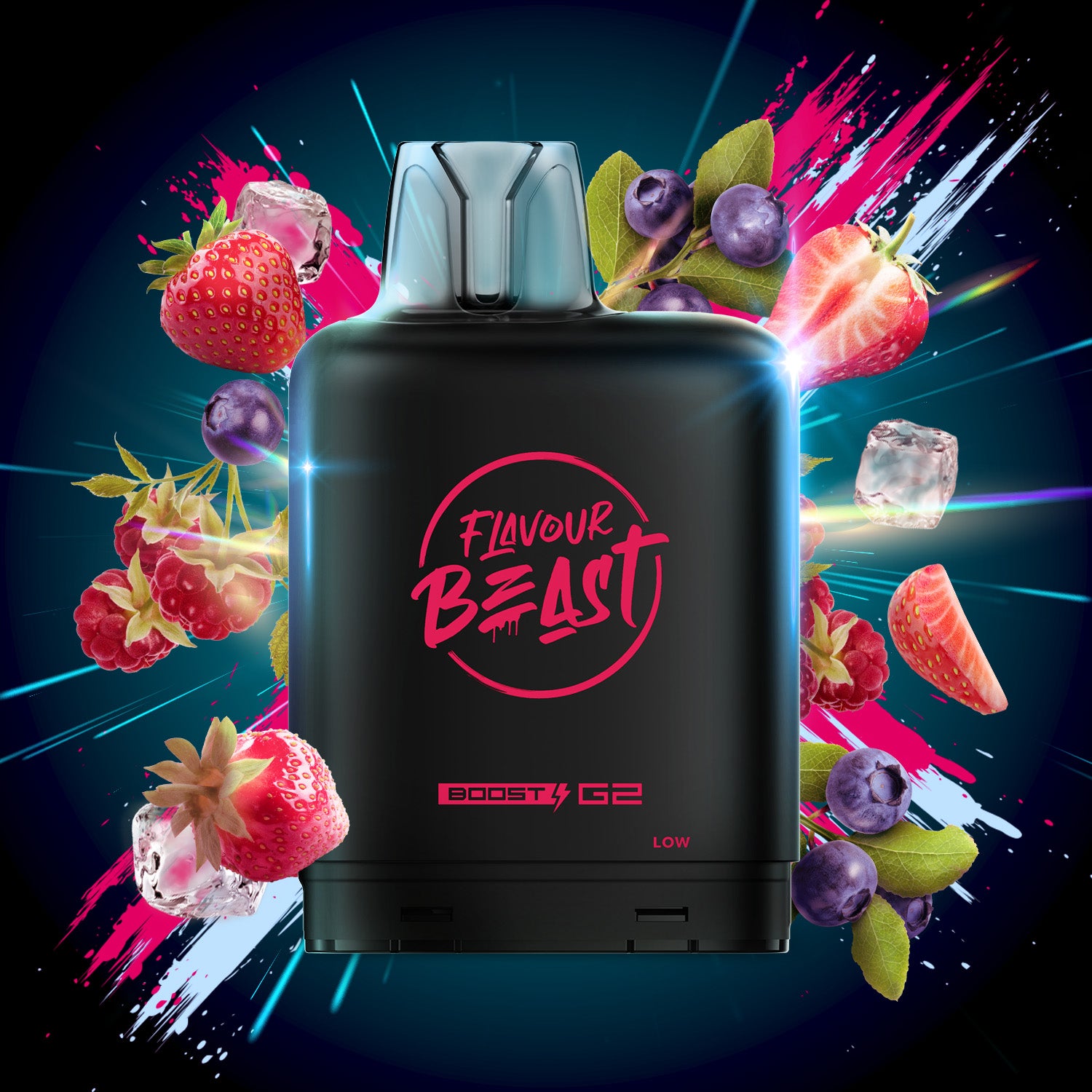 Flavour Beast level X boost 25K White G.B - long-lasting Level X Boost vape with intense flavour delivery, available in Hawkesbury, Ottawa, and across Ontario.