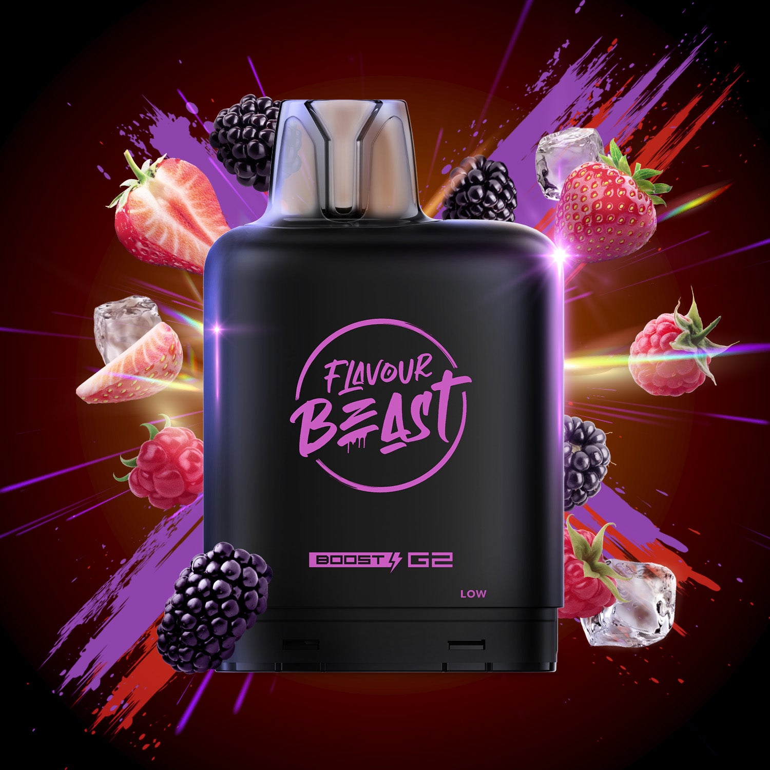 Flavour Beast level X boost 25K Wild White Grape Iced - long-lasting Level X Boost vape with intense flavour delivery, available in Hawkesbury, Ottawa, and across Ontario.