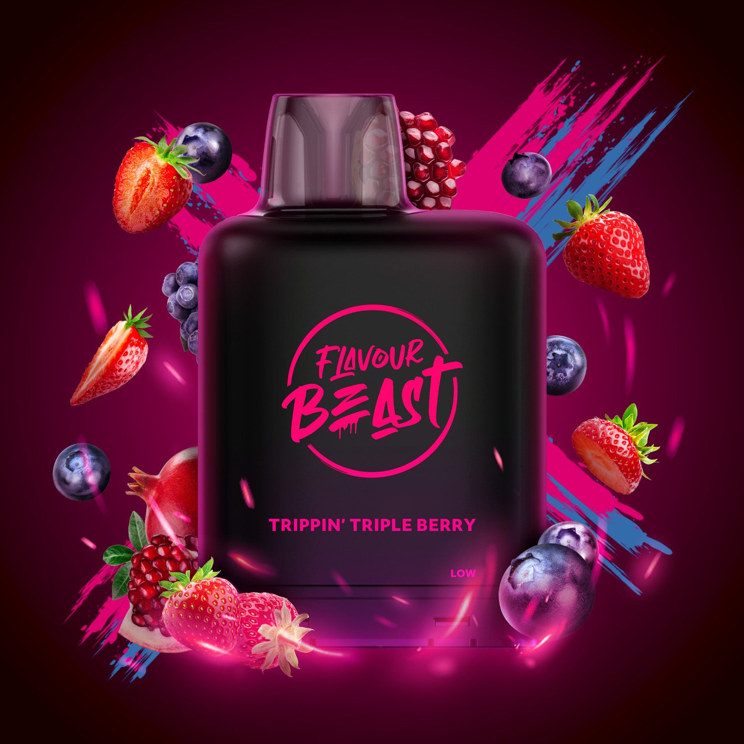 Flavour Beast level X boost 25K Boss Blueberry - long-lasting Level X Boost vape with intense flavour delivery, available in Hawkesbury, Ottawa, and across Ontario.