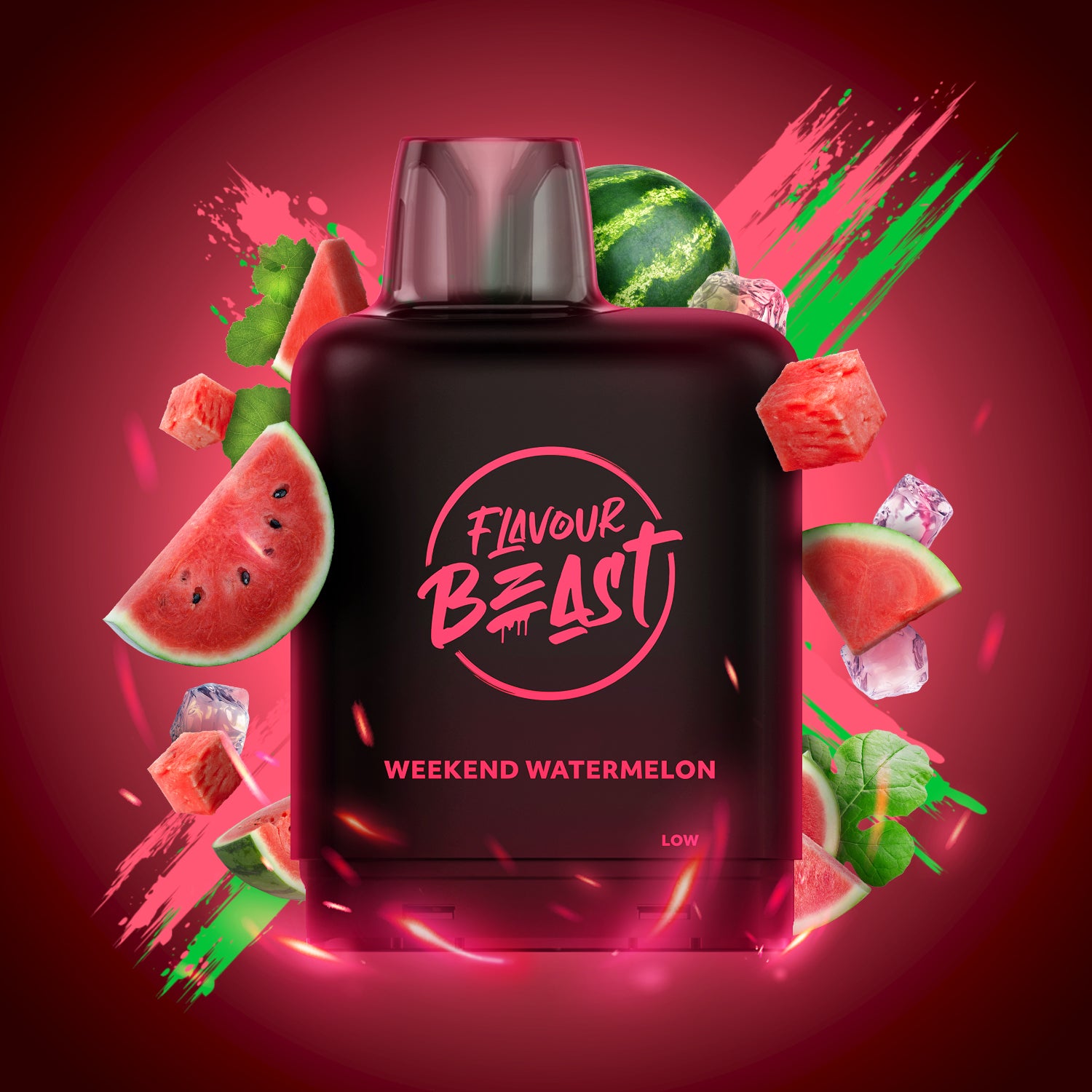 Flavour Beast level X boost 25K Groovy Grape Passionfruit Iced - long-lasting Level X Boost vape with intense flavour delivery, available in Hawkesbury, Ottawa, and across Ontario.