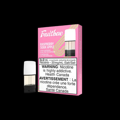 STLTH premium pods FRUITBAE RASPBERRY APPLE - premium vape pod flavor available in Hawkesbury, Ottawa, and across Ontario.