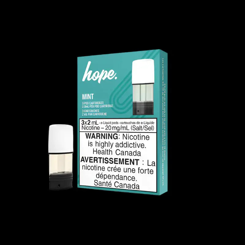 STLTH premium pods HOPE MINT - premium vape pod flavor available in Hawkesbury, Ottawa, and across Ontario.