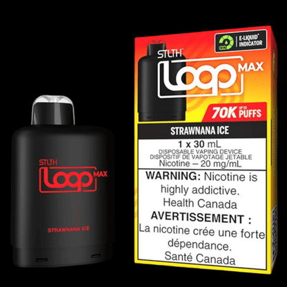 STLTH loop MAX Strawnana - flavor-rich disposable vape for everyday satisfaction, available in Hawkesbury, Ottawa, and across Ontario.
