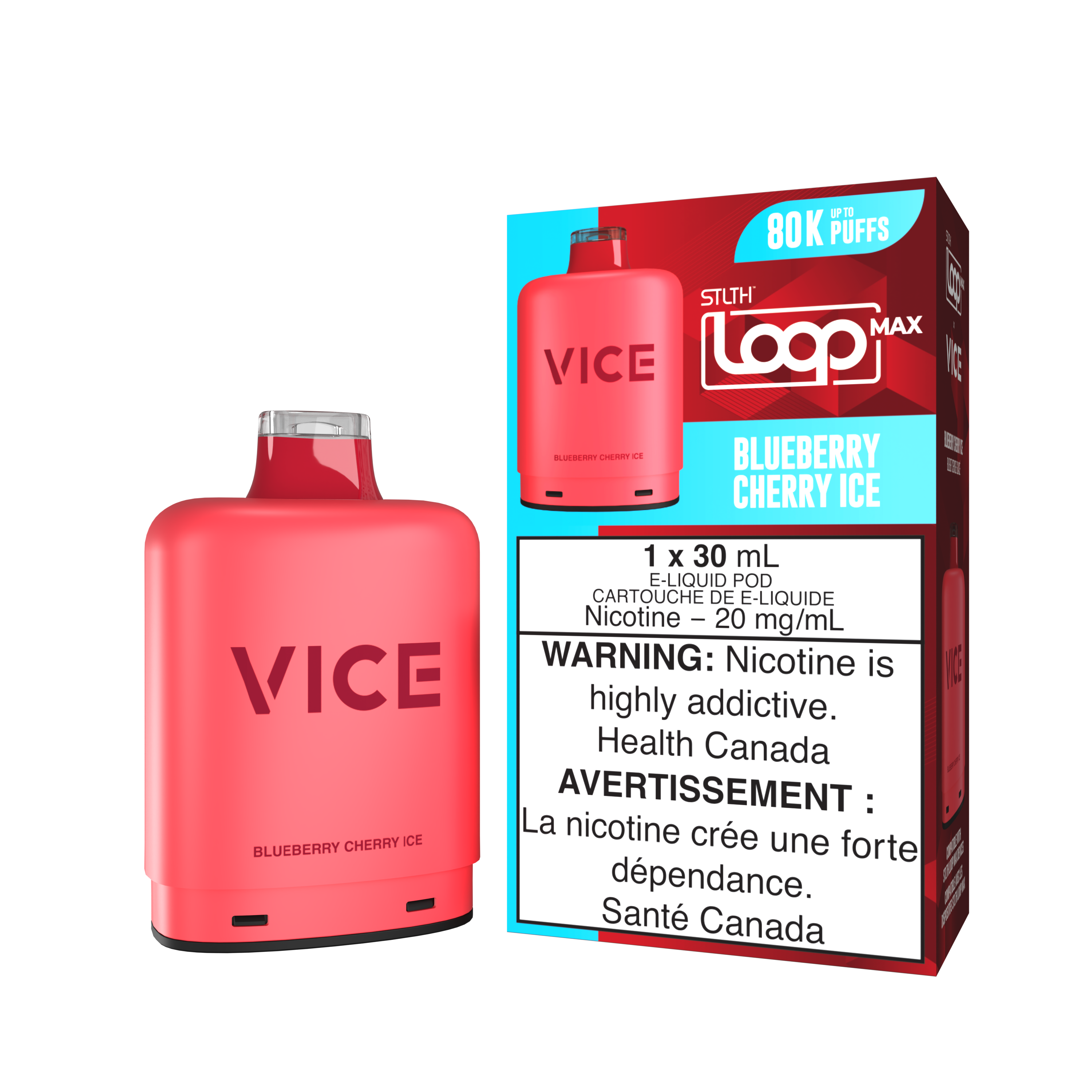 STLTH LOOP MAX x VICE Replacement Pods (30mL) | 80,000 Puffs