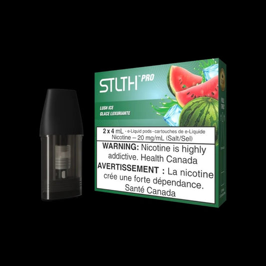STLTH PRO Pods Blue Razz Melon Ice flavour, enhanced mesh coil for smooth vapour and fast nicotine satisfaction, clearance offer, ideal for vapers in Ontario and Quebec.