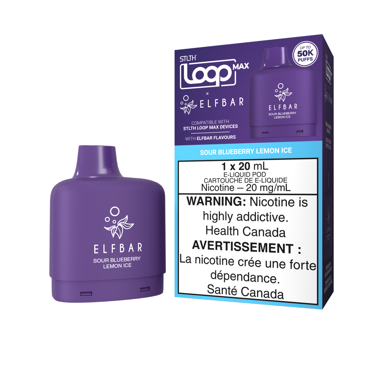 best blueberry disposable vape STLTH LOOP MAX x ELFBAR 50,000 Puffs Canada