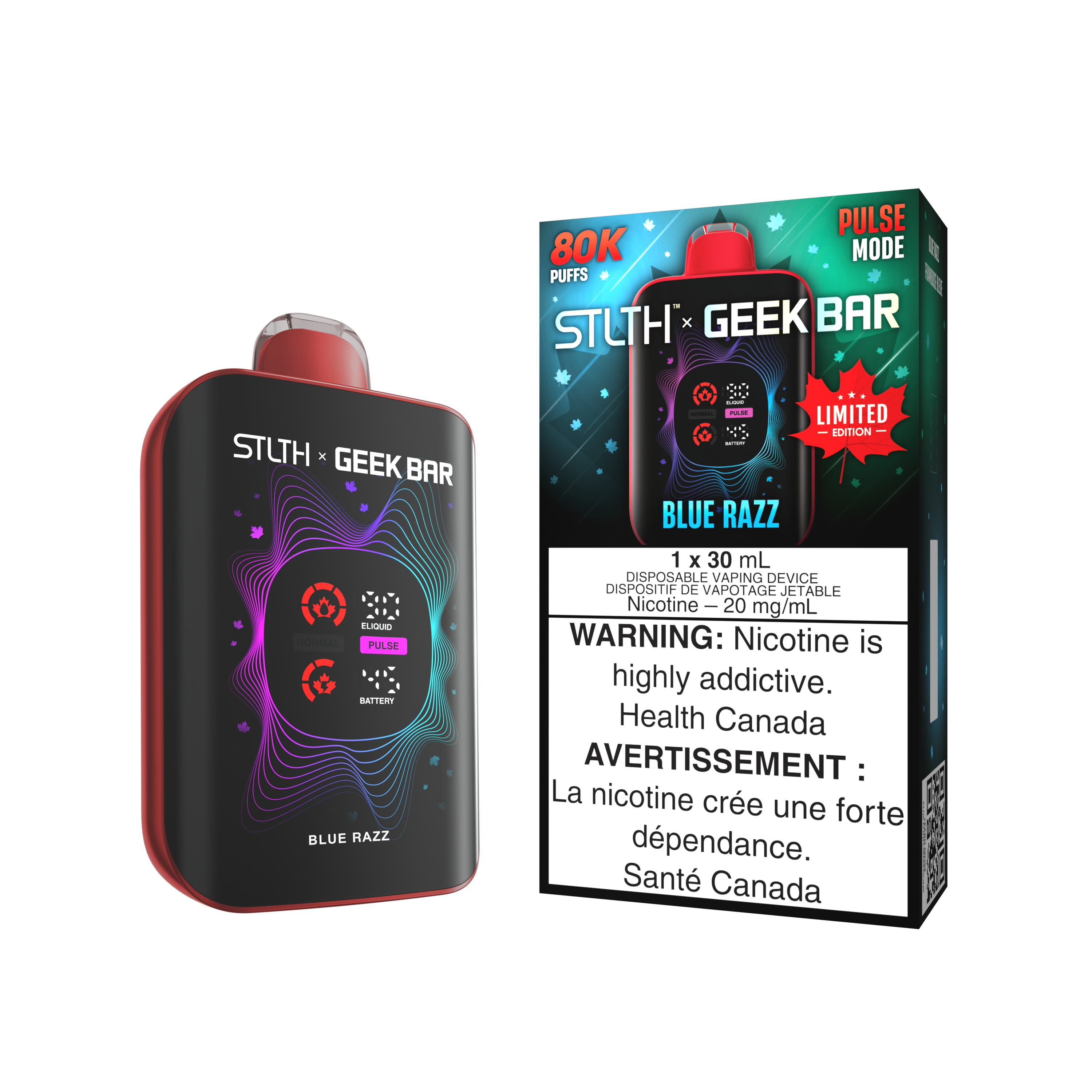 STLTH x Geek Bar - Canada Limited Edition 80K Disposable Vape