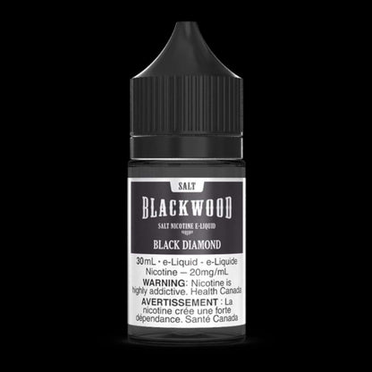 BLACKWOOD Salt (30ML) Black Diamond 12 mg - smooth and flavorful ejuice available in Hawkesbury, Ottawa, and across Ontario.
