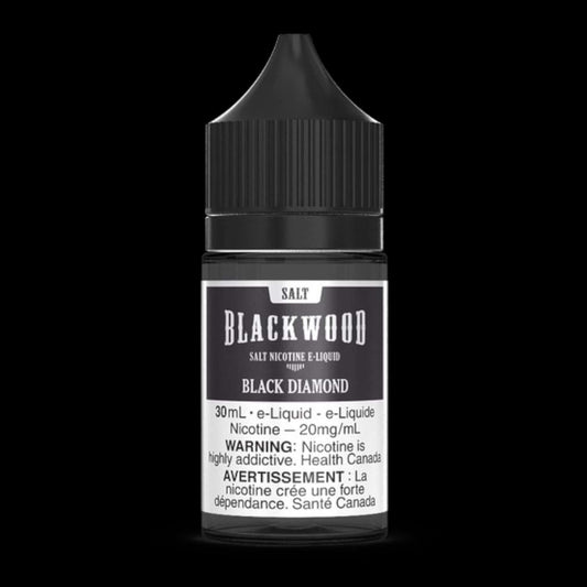 BLACKWOOD Salt (30ML) Black Diamond 12 mg - smooth and flavorful ejuice available in Hawkesbury, Ottawa, and across Ontario.