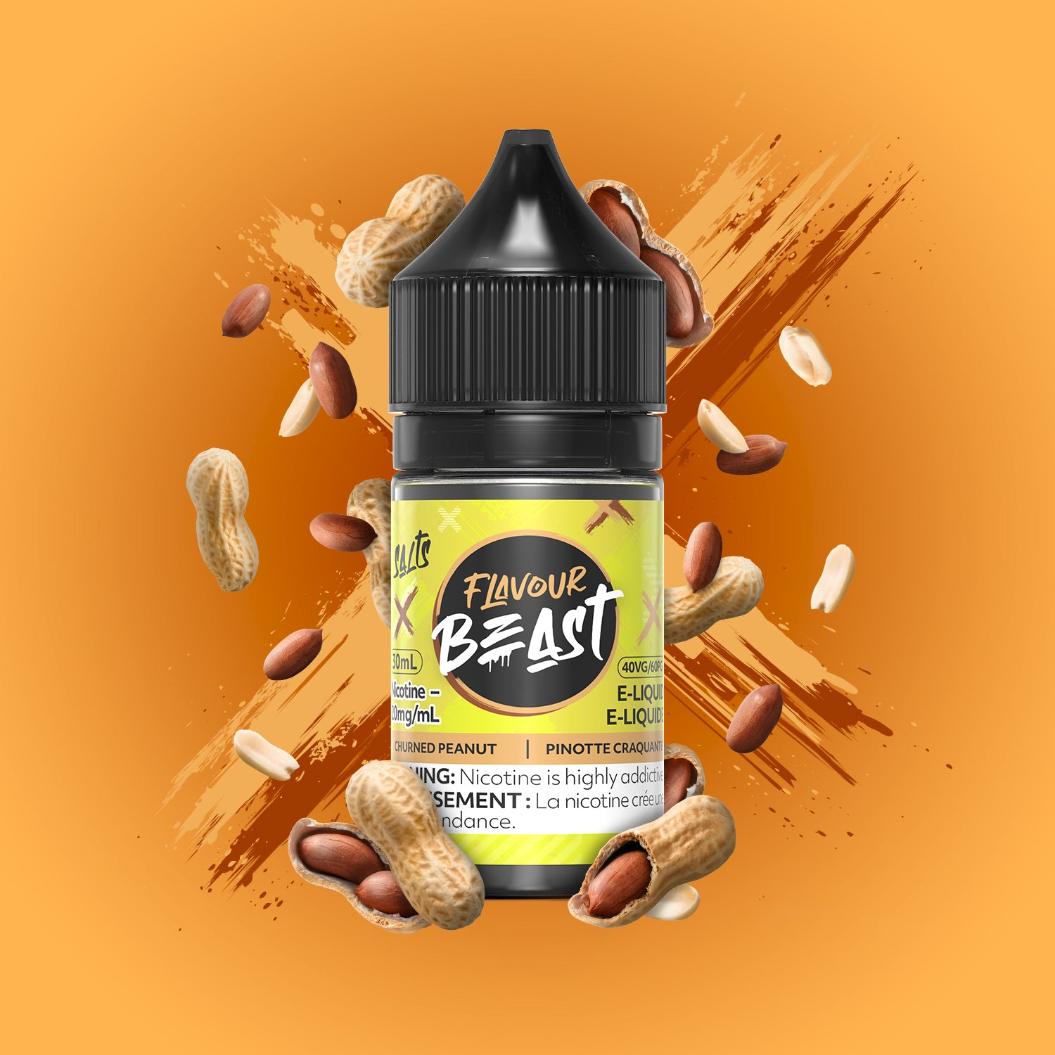 Salt Nicotine Flavour: Blasin Banana Mango Iced MG: 10mg Flavour Beast e-liquid salt (30ML) | Supa Vapes - Hawkesbury, Ottawa & Ontario Vape Shop