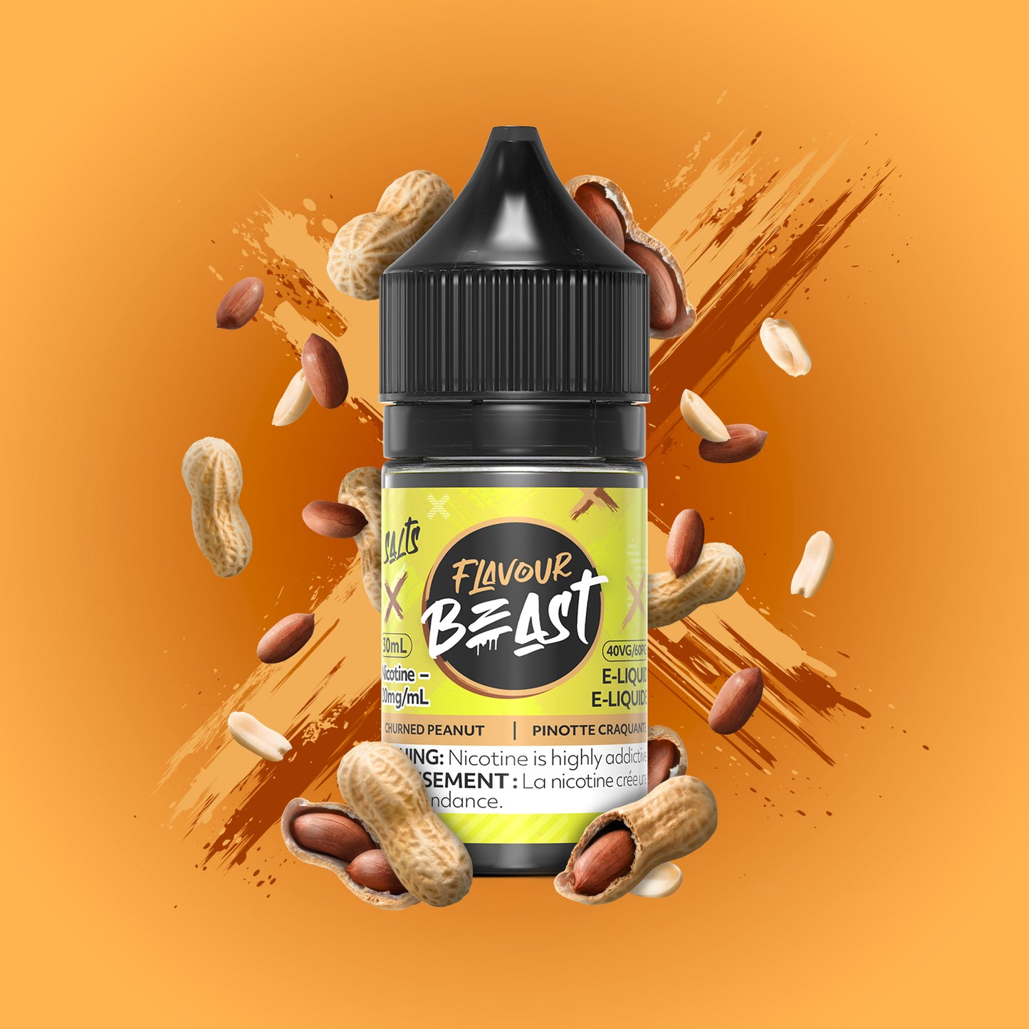 Salt Nicotine Flavour: Blasin Banana Mango Iced MG: 10mg Flavour Beast e-liquid salt (30ML) | Supa Vapes - Hawkesbury, Ottawa & Ontario Vape Shop