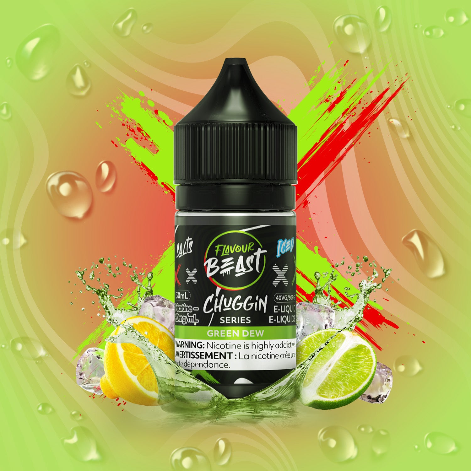 Salt Nicotine Flavour: Chuggin Green Dew Flavour Beast chuggin series | Supa Vapes - Hawkesbury, Ottawa & Ontario Vape Shop