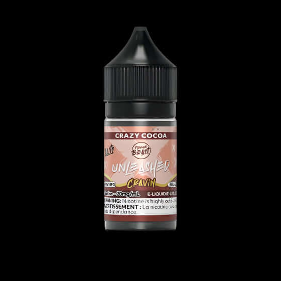 Flavour Beast Unleashed e-liquid - cravin (salt) Crazy Cocoa - next-level salt nic flavors available in Hawkesbury, Ottawa, and across Ontario.