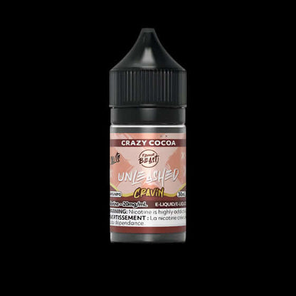 Flavour Beast Unleashed e-liquid - cravin (salt) Crazy Cocoa - next-level salt nic flavors available in Hawkesbury, Ottawa, and across Ontario.