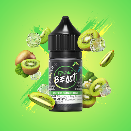 Salt Nicotine Flavour: Dope Double Kiwi Iced MG: 20mg Flavour Beast e-liquid salt (30ML) | Supa Vapes - Hawkesbury, Ottawa & Ontario Vape Shop