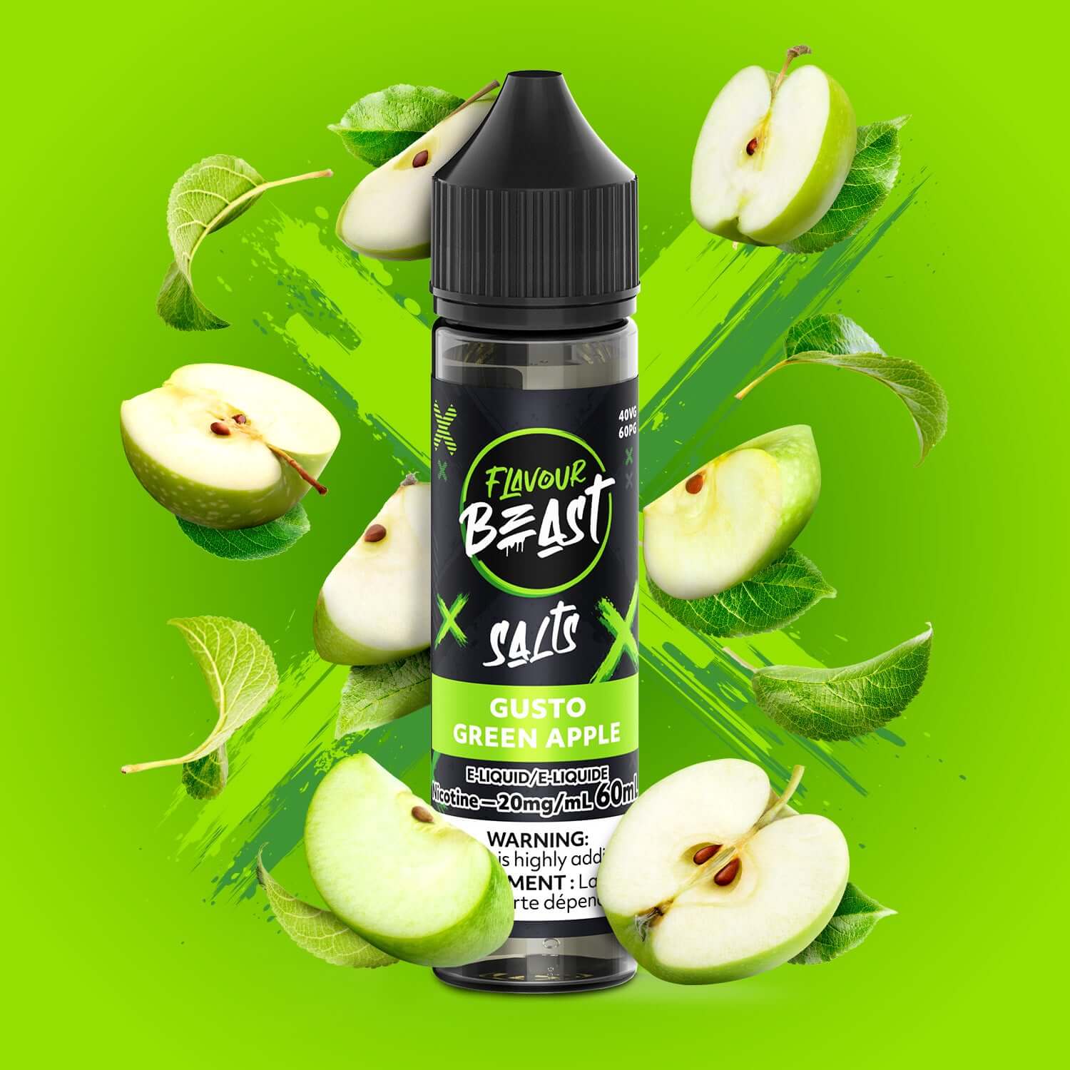 Flavour Beast salt nicotine e-liquid - Watermelon G - bold taste for pod systems available in Hawkesbury, Ottawa, and across Ontario.