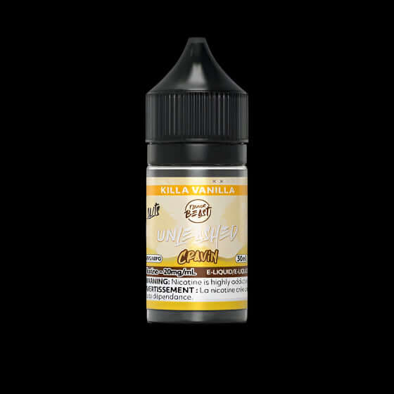 Flavour Beast Unleashed e-liquid - cravin (salt) Killa Vanilla - next-level salt nic flavors available in Hawkesbury, Ottawa, and across Ontario.