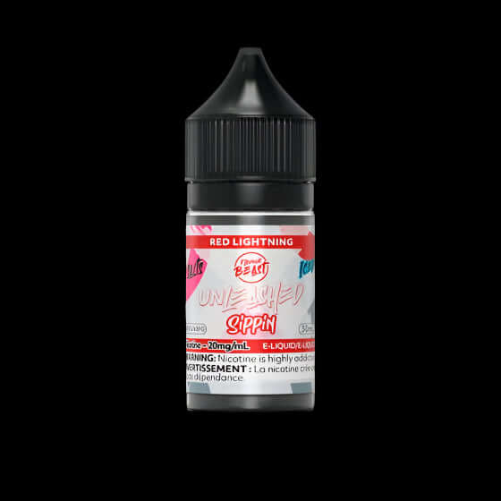 Flavour Beast Unleashed e-liquid - sippin (salt) Red Lightning - next-level salt nic flavors available in Hawkesbury, Ottawa, and across Ontario.