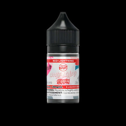Flavour Beast Unleashed e-liquid - sippin (salt) Red Lightning - next-level salt nic flavors available in Hawkesbury, Ottawa, and across Ontario.